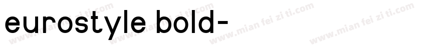 eurostyle bold字体转换